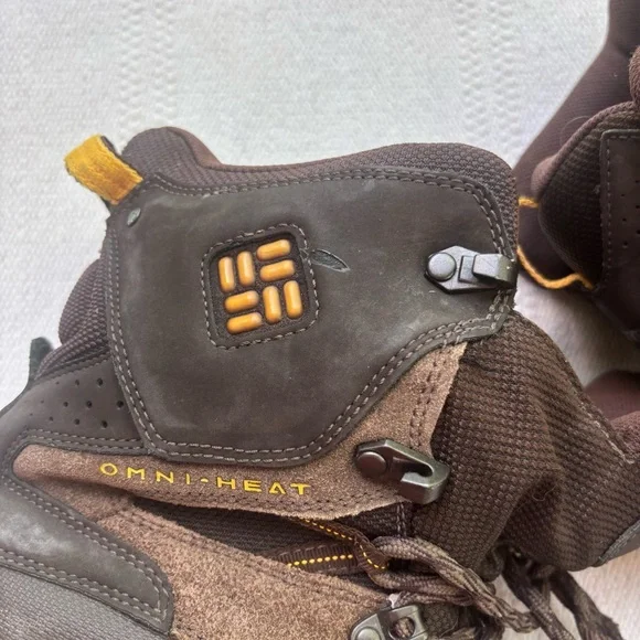 Mens Brown Columbia Waterproof Omni Heat 200 Gram Insulated Boots SZ 11 Techlite - Picture 3 of 12